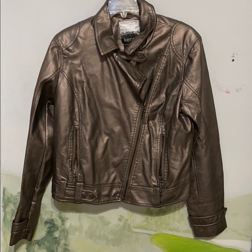 Faux leather jacket